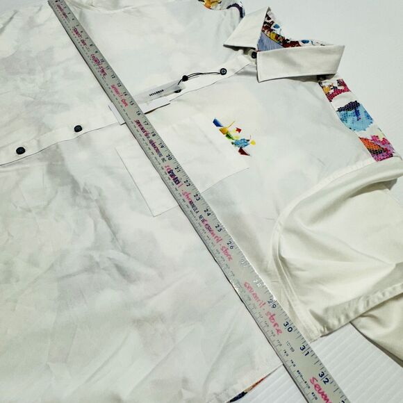 Robert Graham Splashdown Sport Shirt Men's 3XL White Multi Tiki Drinks Button-Up - Picture 11 of 16